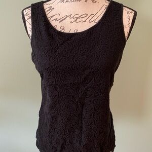 Women’s Black Ann Taylor Lace Tank-top Size Small